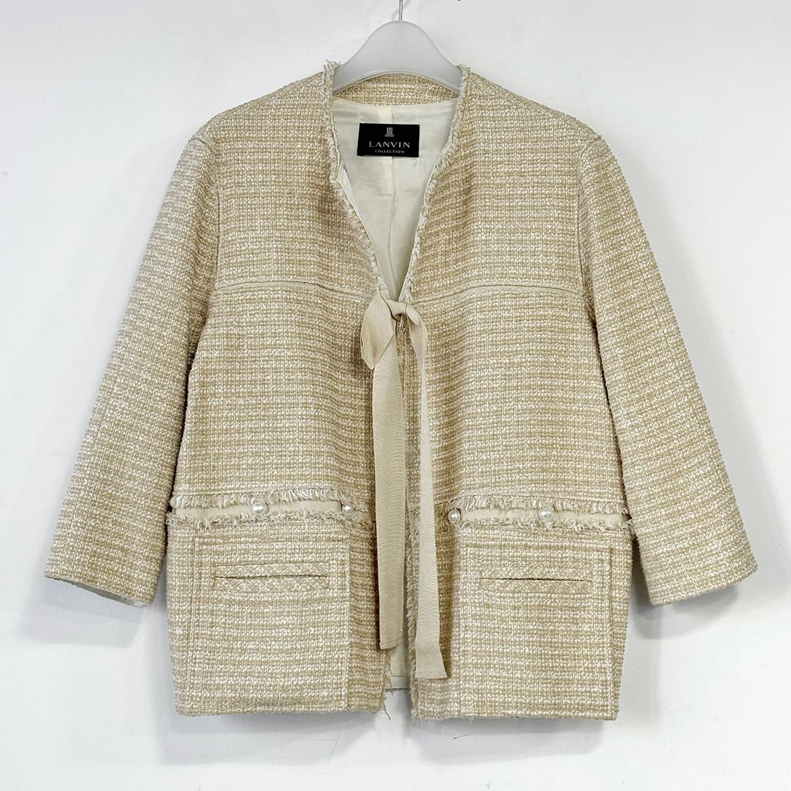 랑방컬렉션 진주 포인트 트위드 자켓 상품이미지1