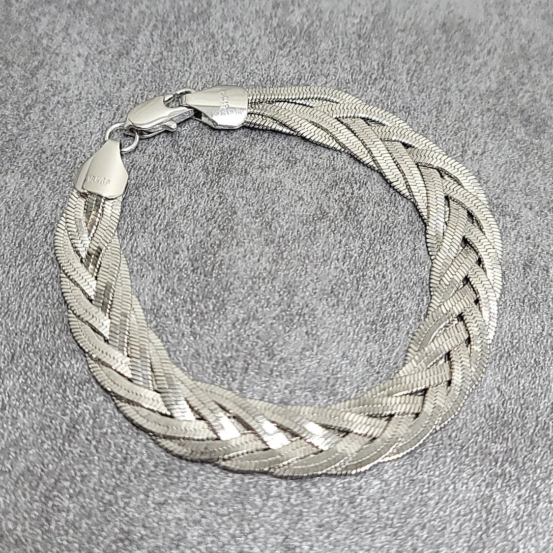 18KGP flat chain bracelet 상품이미지1
