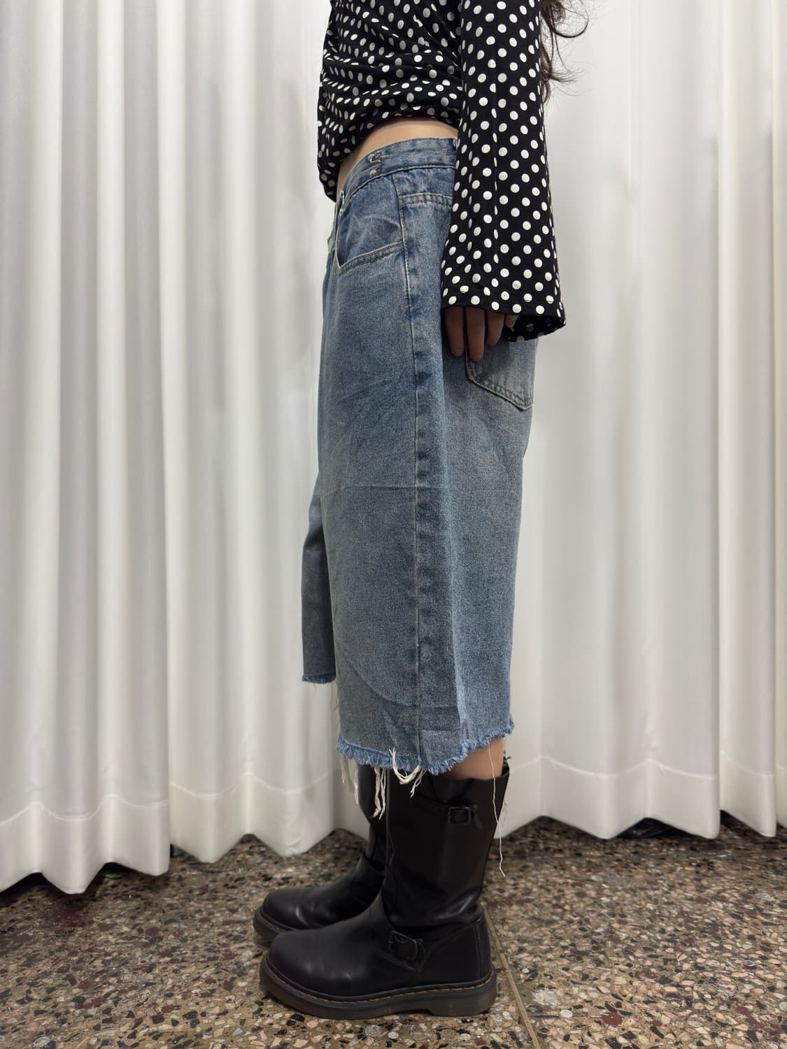 denim half pants 상품이미지4