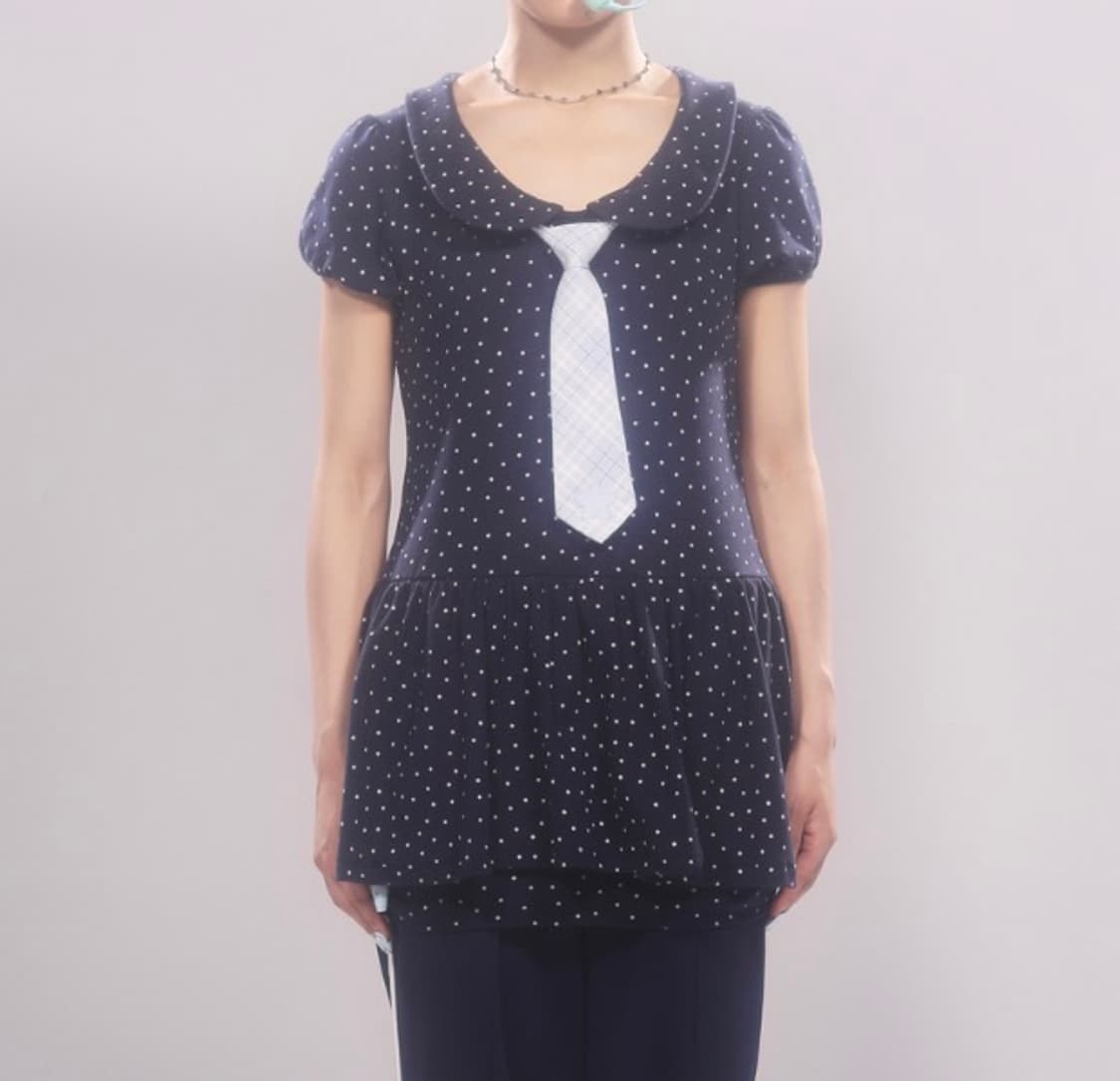  Pure & Ethereal Star Jersey Dress(Navy) 상품이미지1