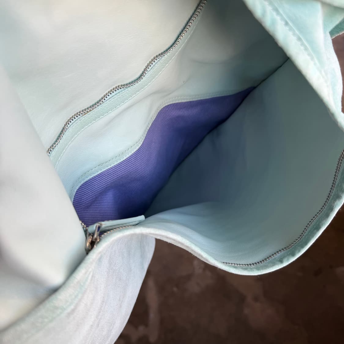 세르지오 로지 티파니 블루 스웨이드 숄더백 상품이미지8