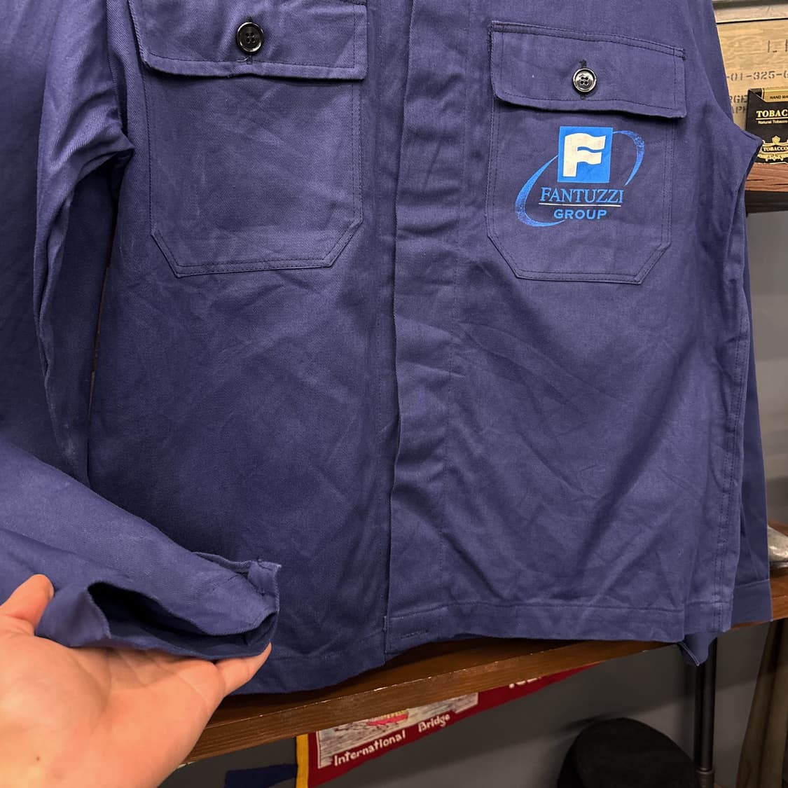 90s 오리지널 프렌치워크자켓 2포켓 리얼워크 패치 N804 상품이미지4