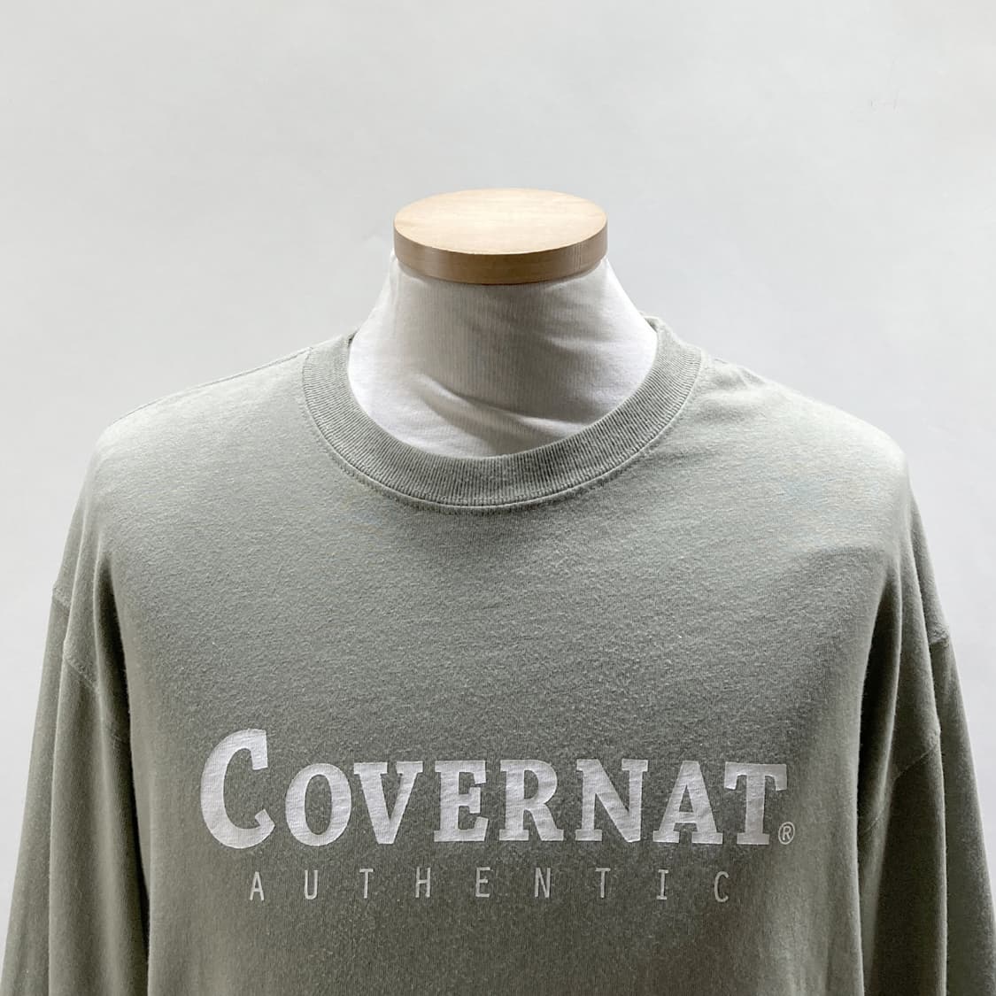 커버낫 남성긴팔티셔츠 카키 오버핏 M  상품이미지2