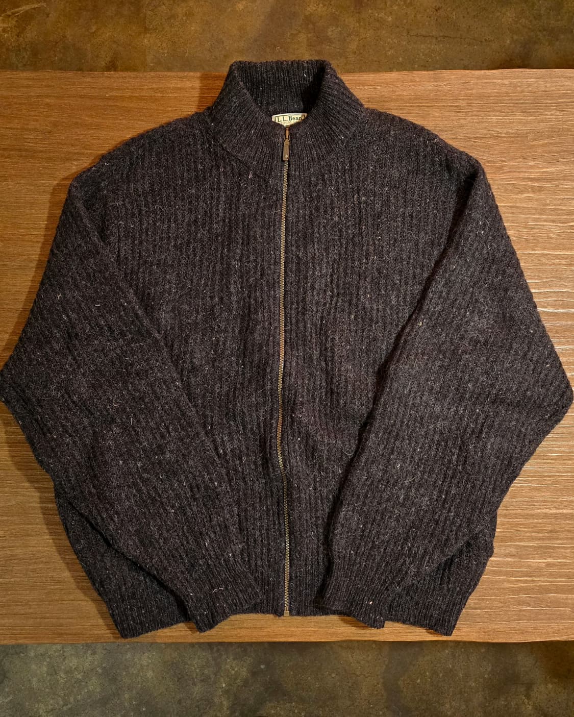 엘엘빈 울 알파카 집업 스웨터 USA (llbean) 상품이미지2