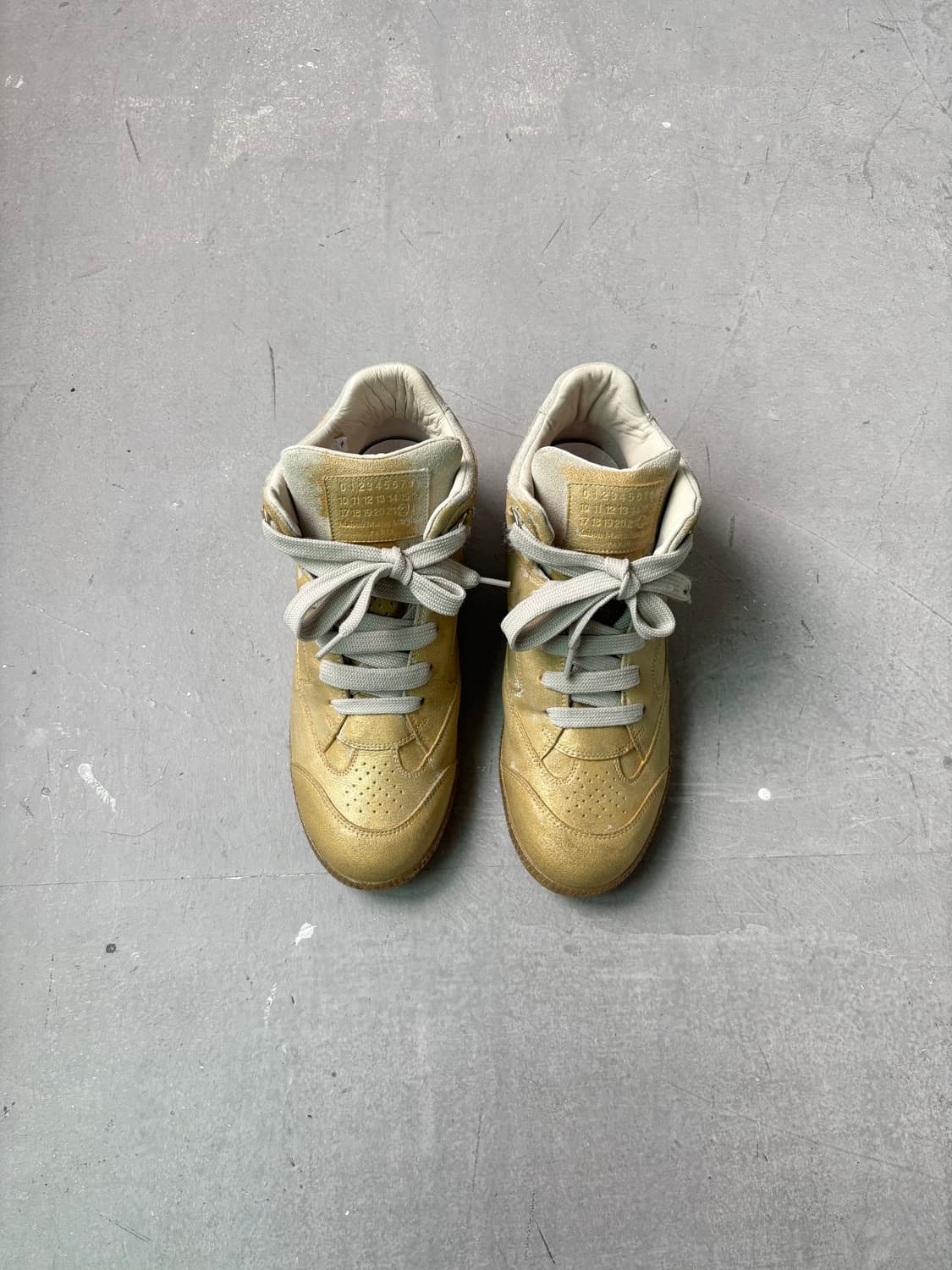 마틴 마르지엘라 골드 크랙업 하이탑  상품이미지2