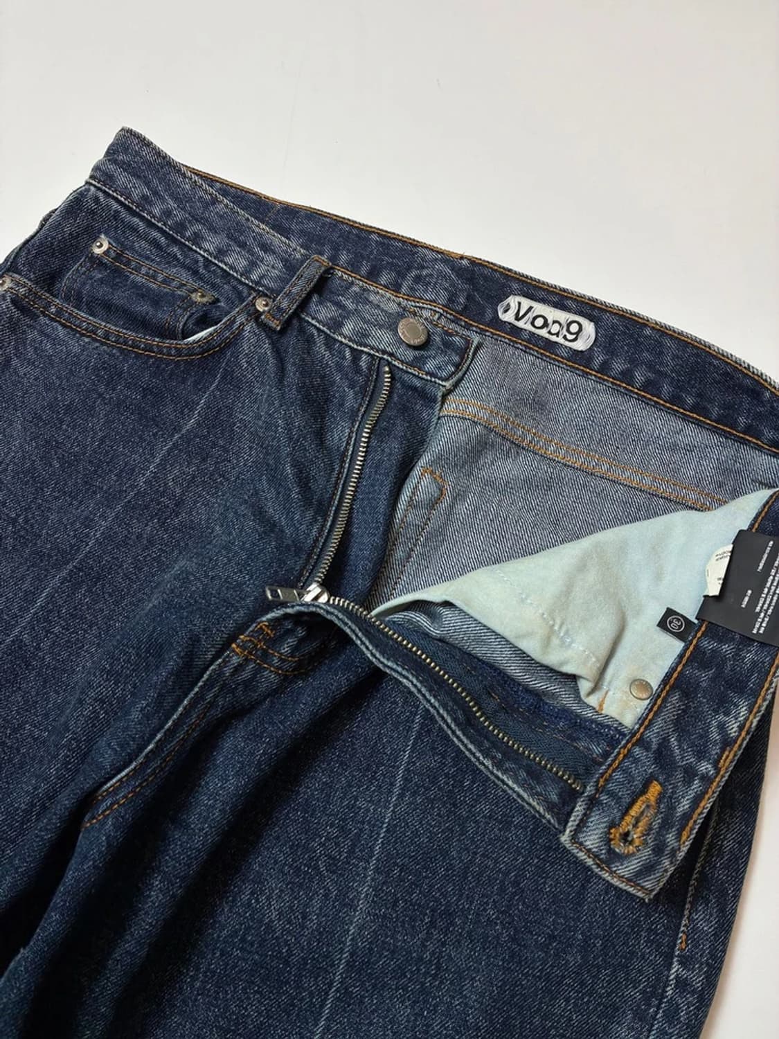 모드나인 블랙 스타더스트 스트레이트 데님 팬츠 PN9340 상품이미지3