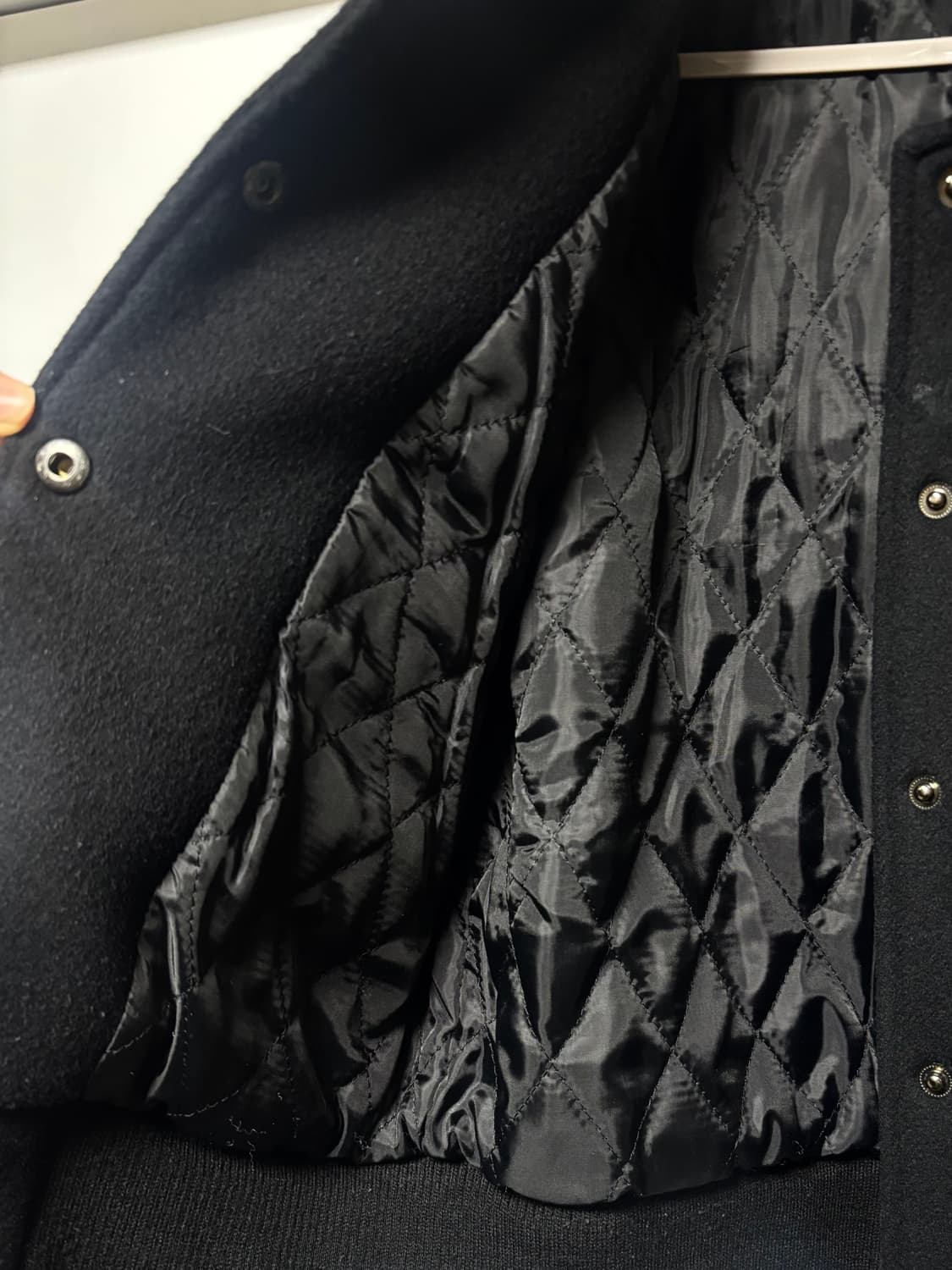 아르카익 울 바시티 자켓 블랙 상품이미지4