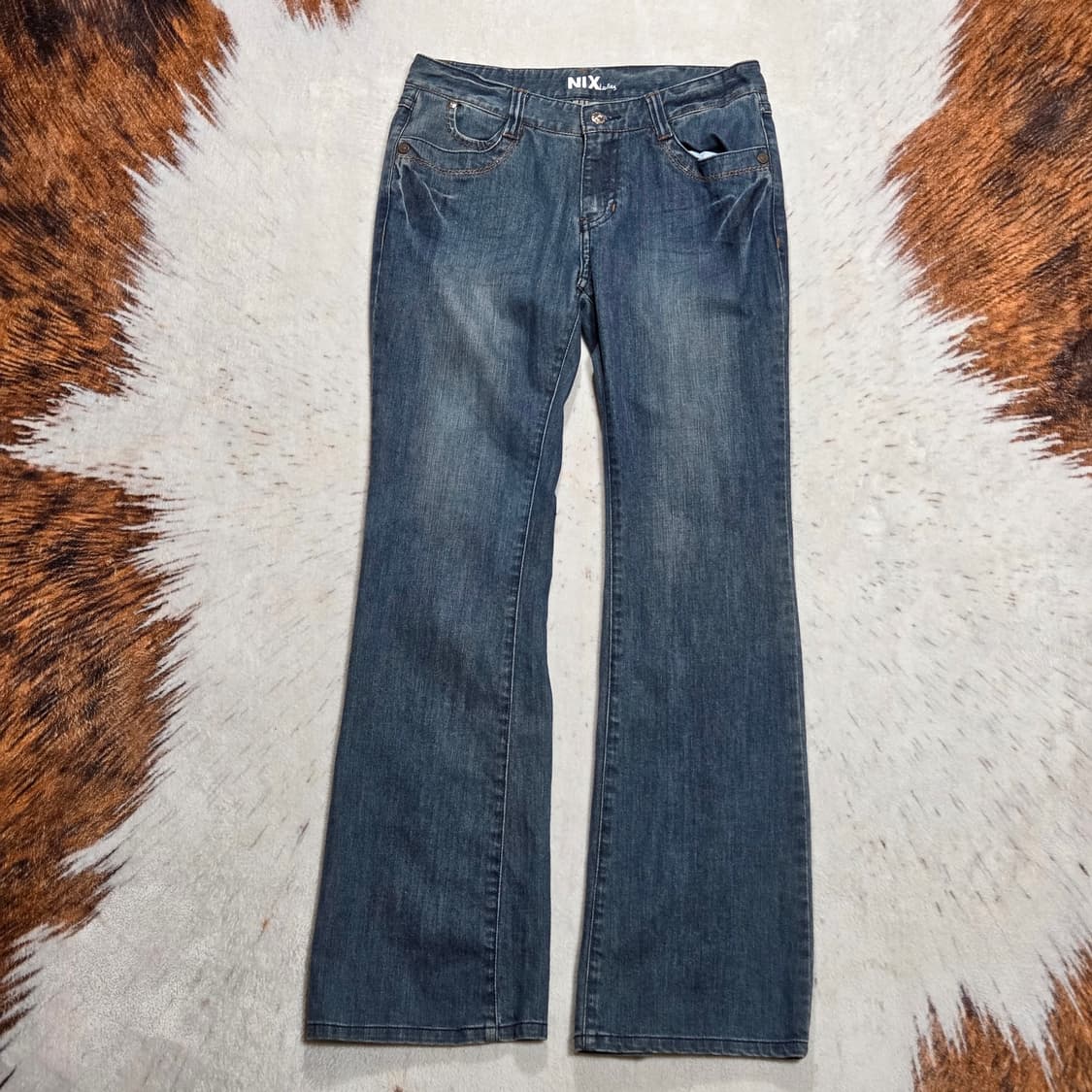 빈티지 뒷자수 로우라이즈 부츠컷 데님팬츠 상품이미지5