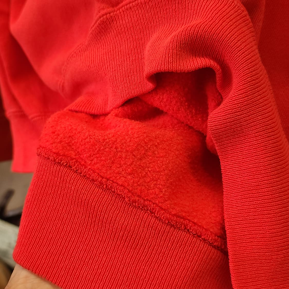 90s 헤인즈 빈티지 스웻셔츠 플레인 스웻셔츠 애플 레드 xl 상품이미지7