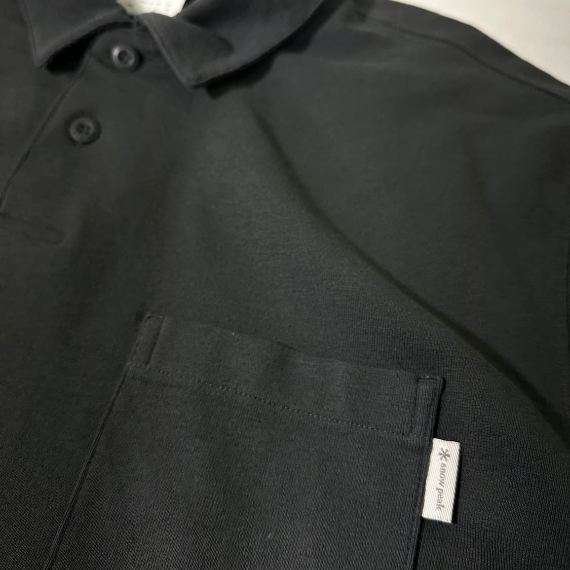 L-XL 105 스노우피크 먹색 긴팔카라티 PK티 상품이미지3