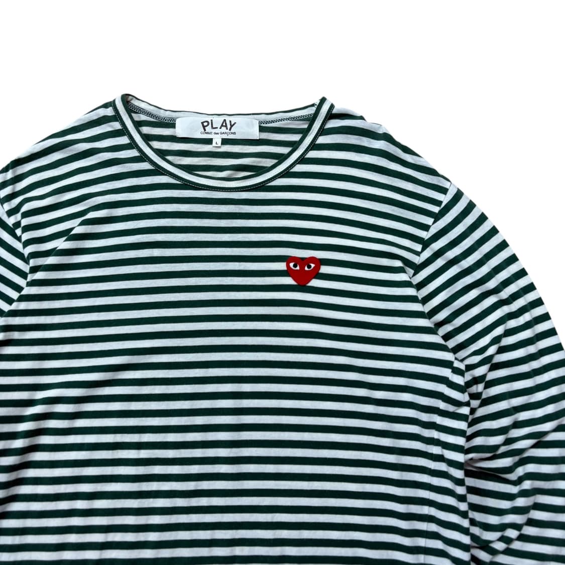 꼼데가르송 그린 보더티 상품이미지2