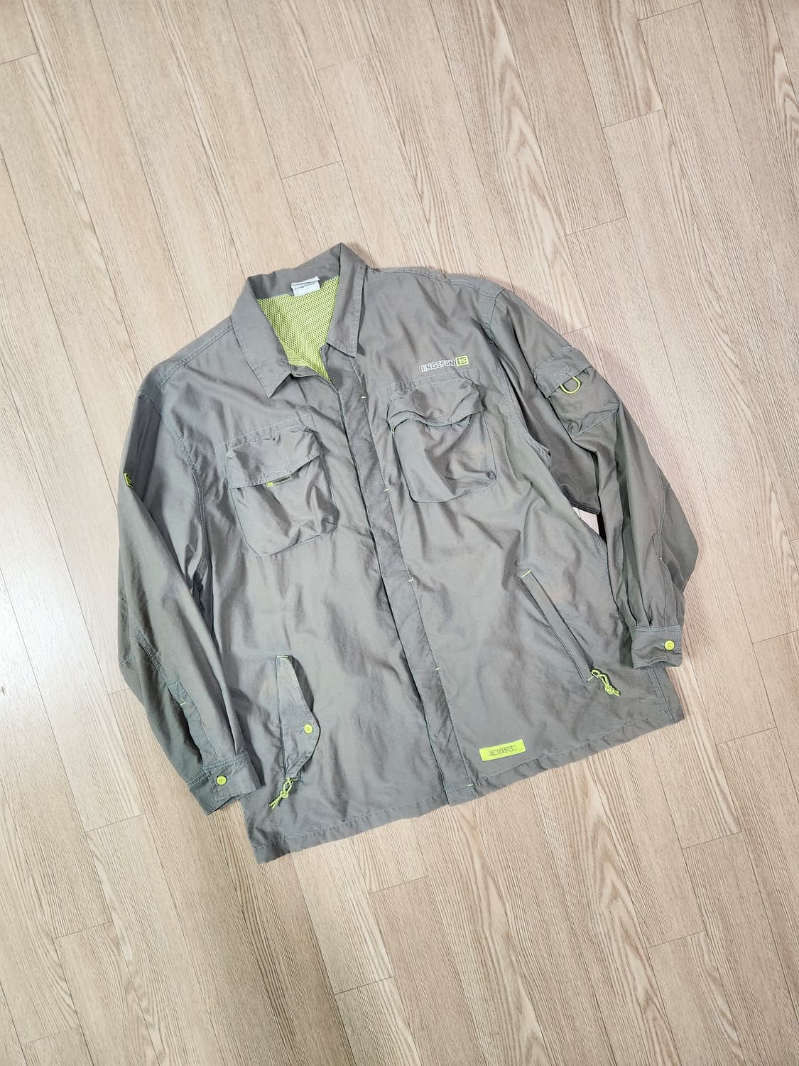 AINGSPUN 카키 그레이 사파리 재킷 상품이미지1