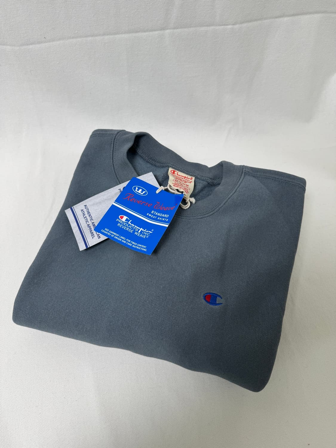챔피온 리버스 위브 맨투맨 블루택 M 상품이미지1