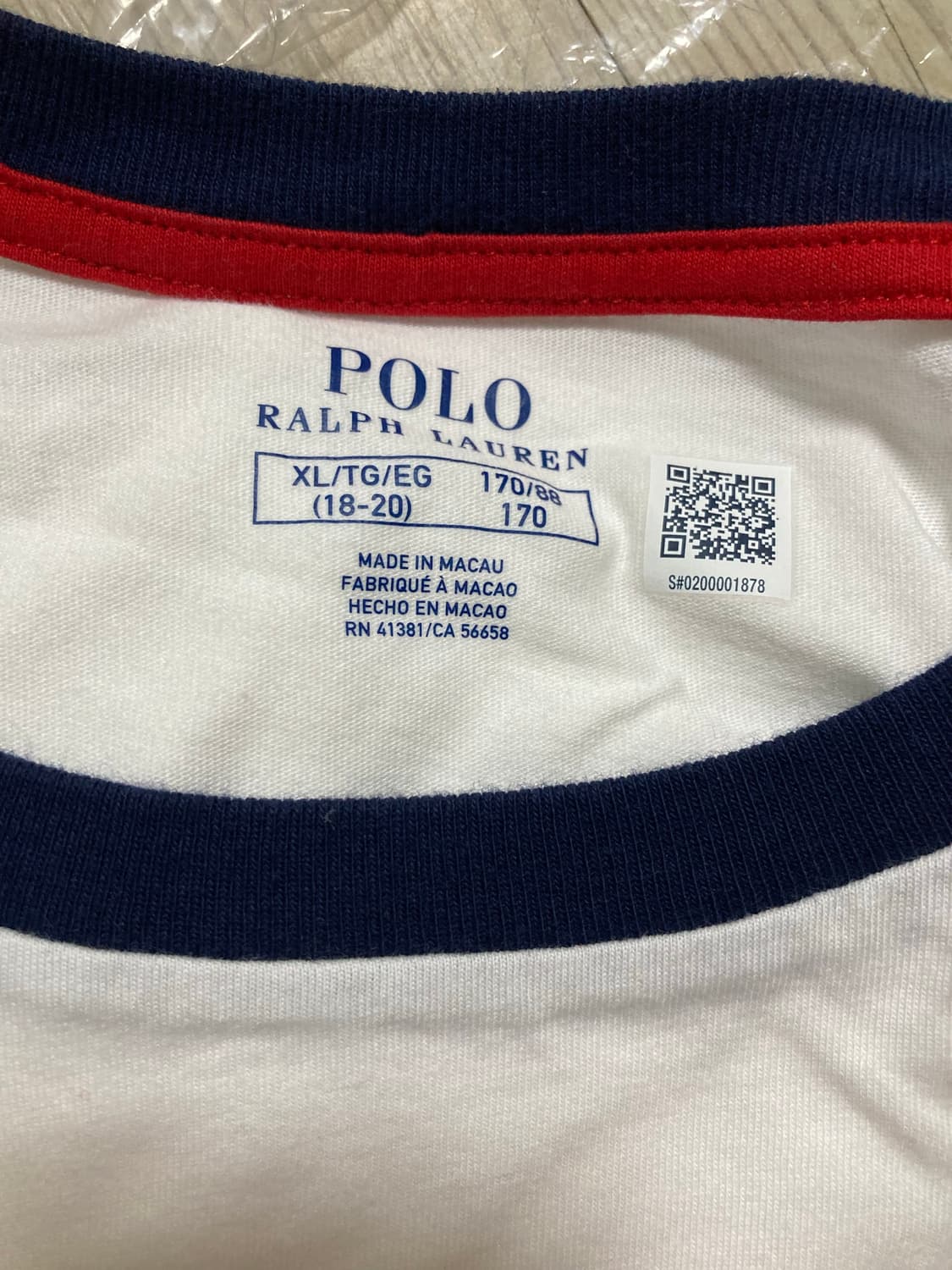 폴로 보이즈 베이스볼티 xl 새상품 상품이미지3