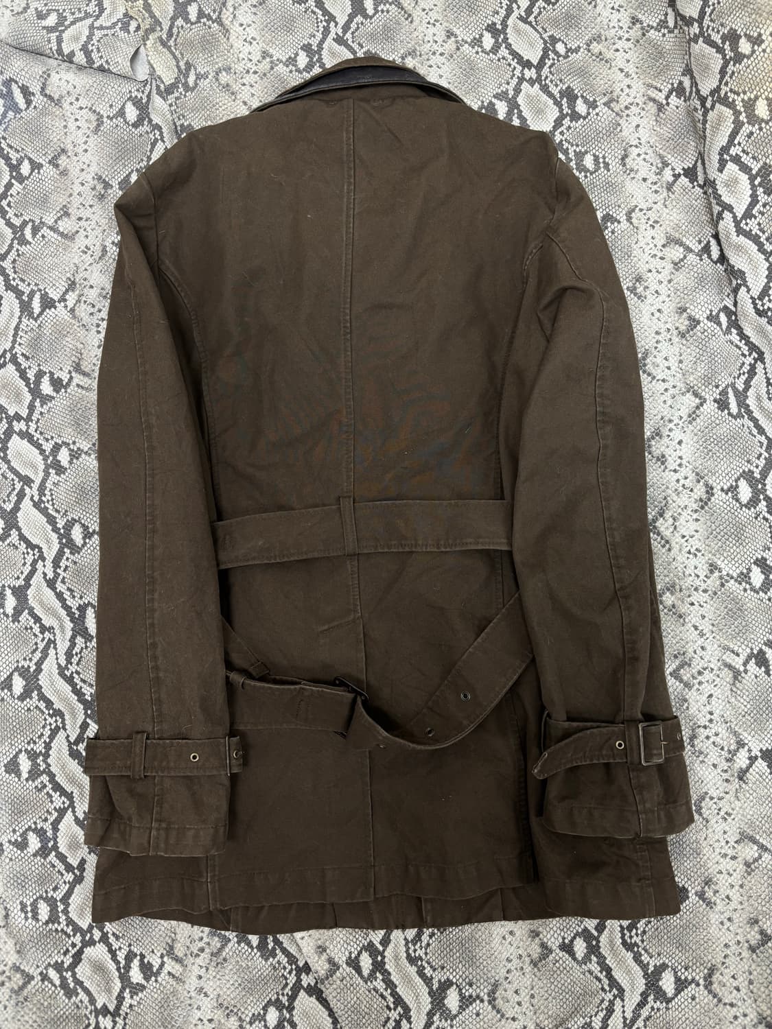 [PPFM]00’s Grunge Deep Khaki Coat 상품이미지10