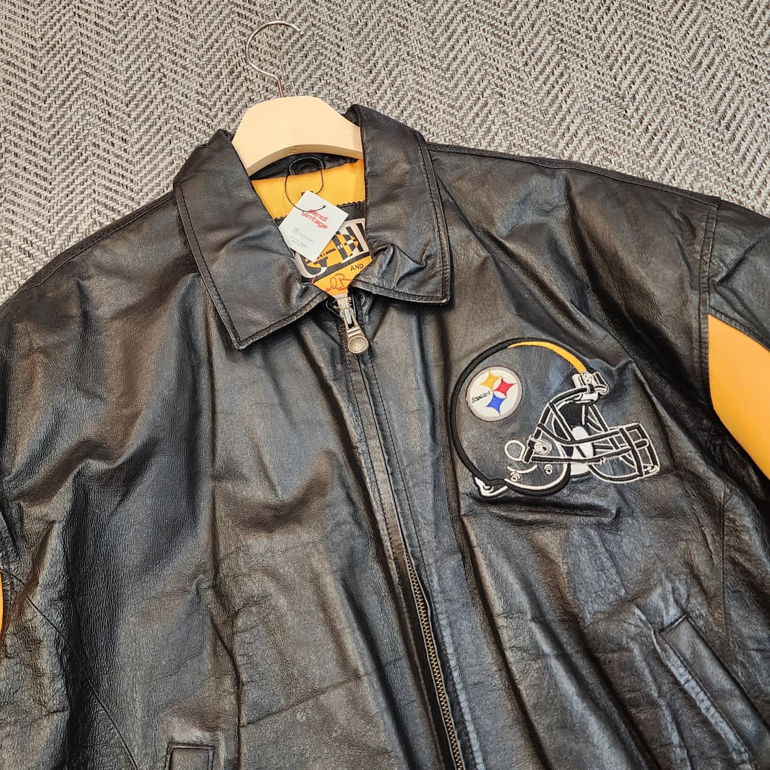 G III 피츠버그 스틸러스 레더 쟈켓 상품이미지5