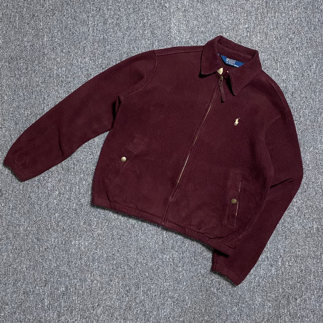 🌊Polo Polatec burgundy swingtop jacket 상품이미지1
