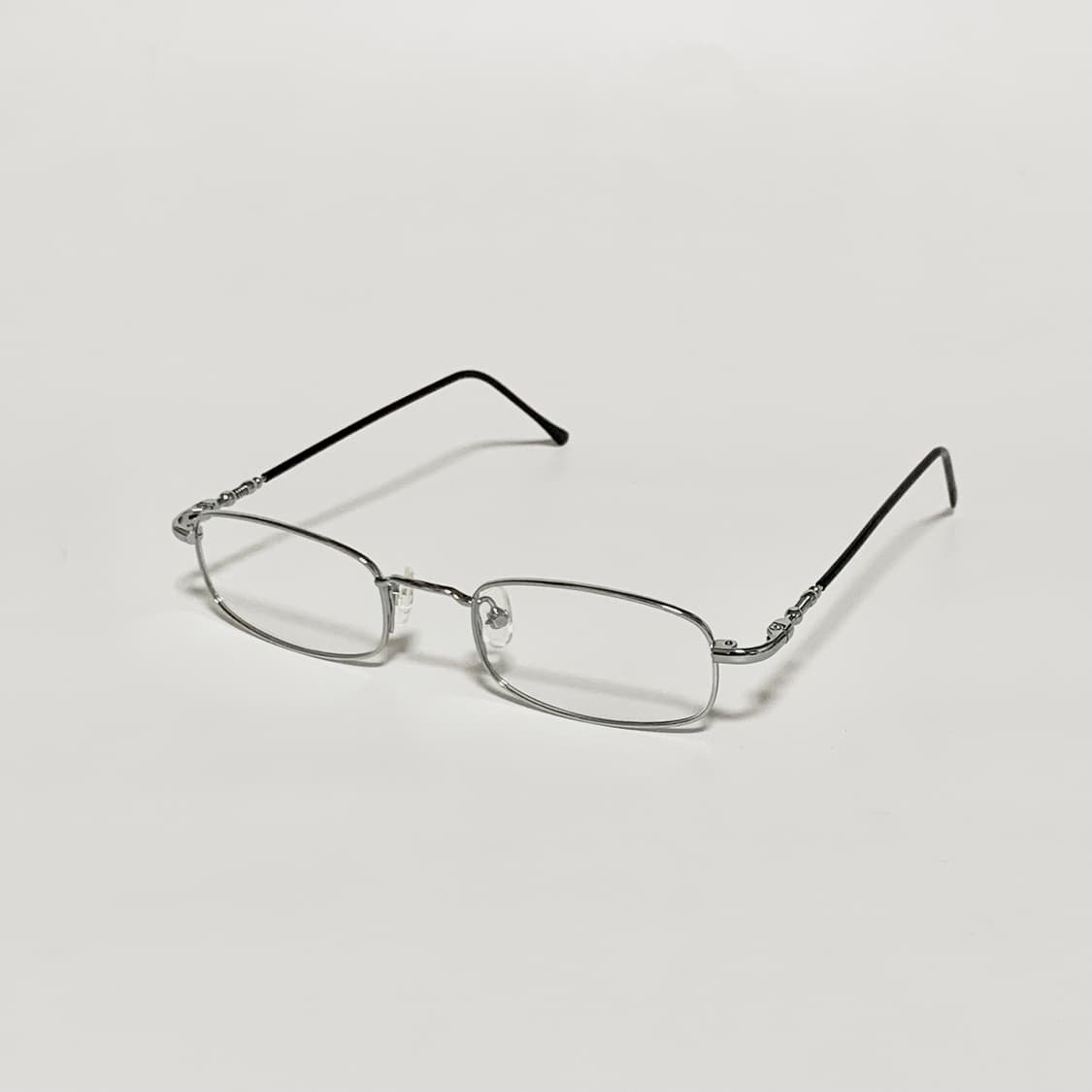992 데드스탁 빈티지 안경테 슬림 풀메탈 실버 직사각형 남녀공용 픽키 상품이미지2