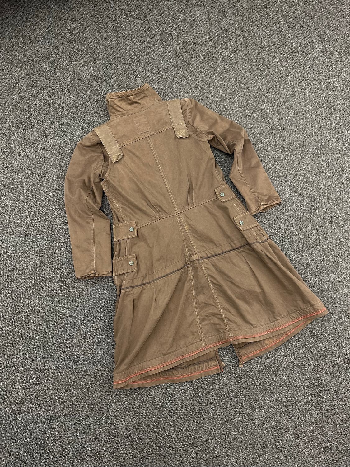 90’s 마리떼 프랑소와 저버 빈티지 레이어드 야상 트렌치코트 상품이미지4