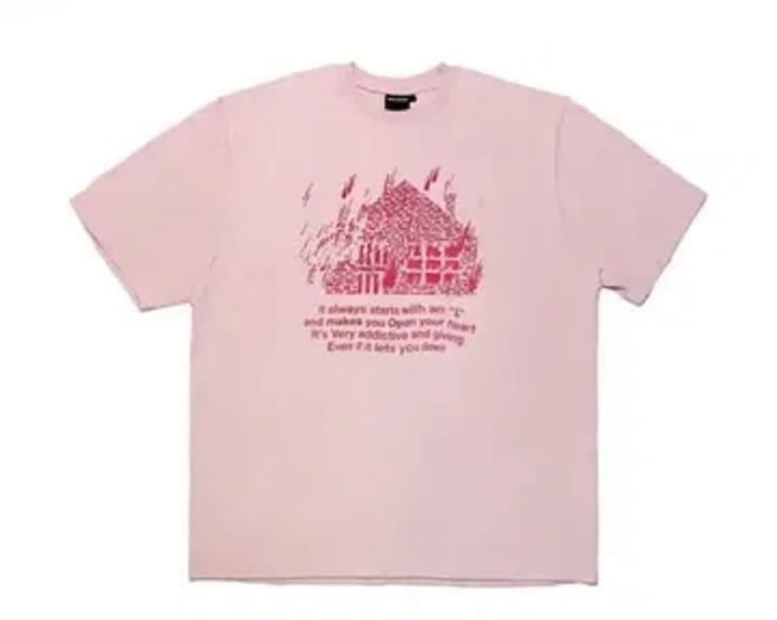 더 발룬티어스 tvt 백예린 pink top md 티셔츠 상품이미지1