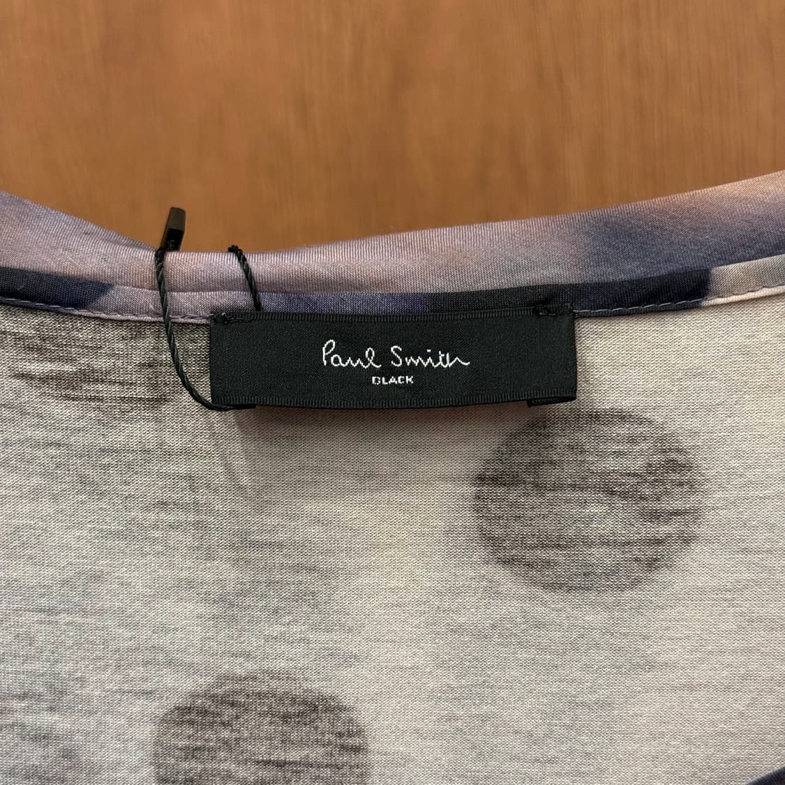 폴스미스 블랙 도트 패턴 반팔 티셔츠 라운드넥 슬림핏 퍼플 그레이 상품이미지7