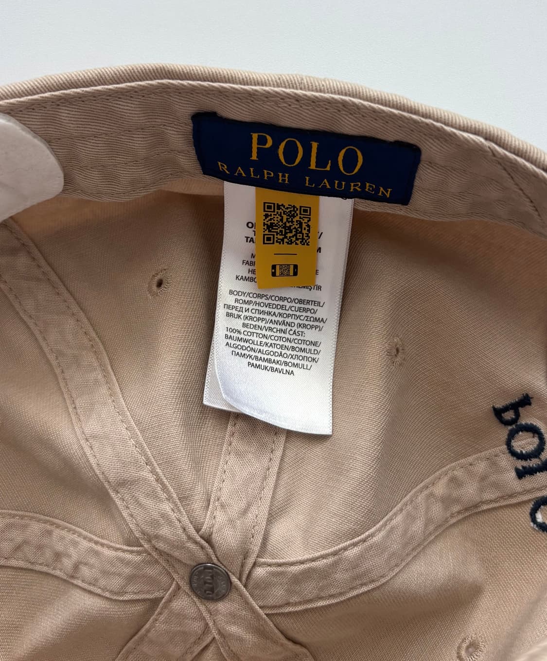 Polo 폴로랄프로렌 QR 코튼 치노 볼캡 상품이미지4