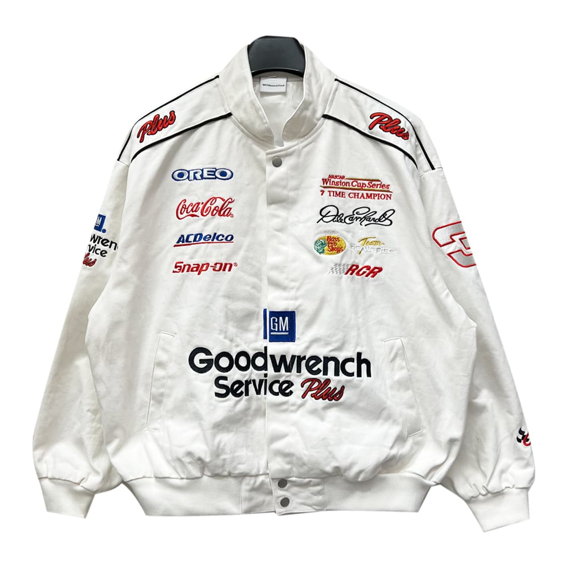 웰던 오버핏 스폰서 패치 레이싱 자켓 L 상품이미지1