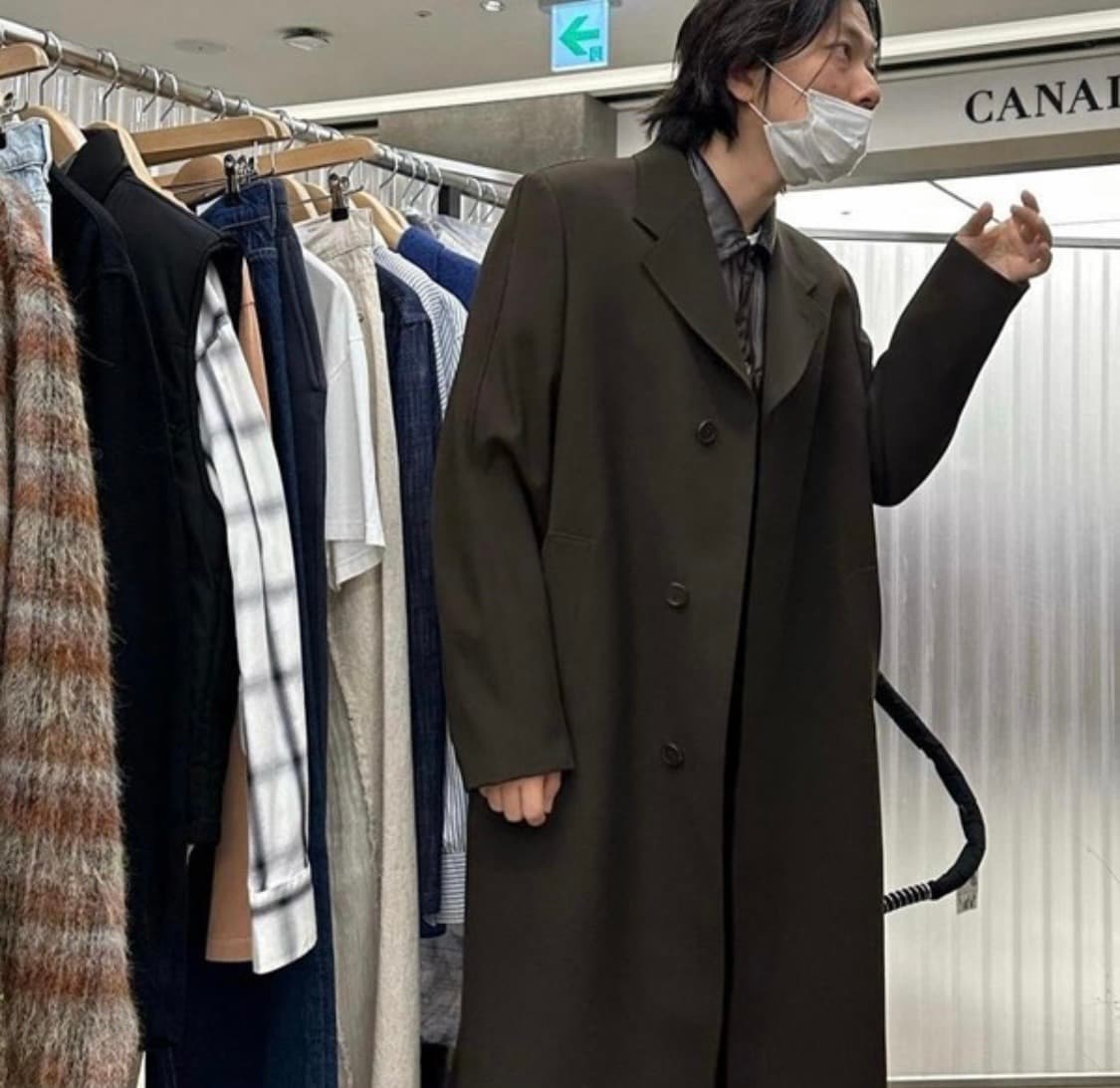 아워레가시 유니폼 코트(울) 브라운 48 팝니다. 상품이미지3