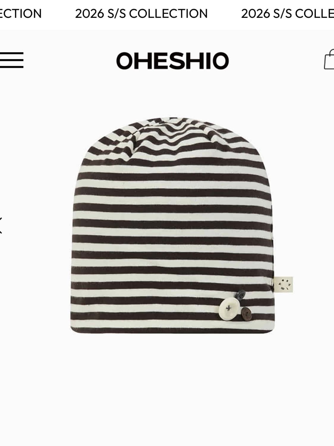 오헤시오 리버시블 버튼 비니 (새상품) 상품이미지1