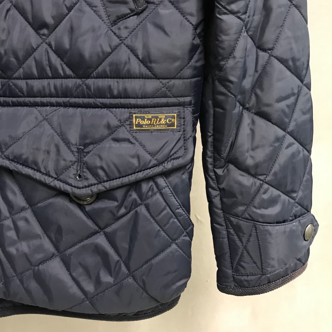 폴로 랄프로렌 퀄팅 자켓 네이비 S 상품이미지4