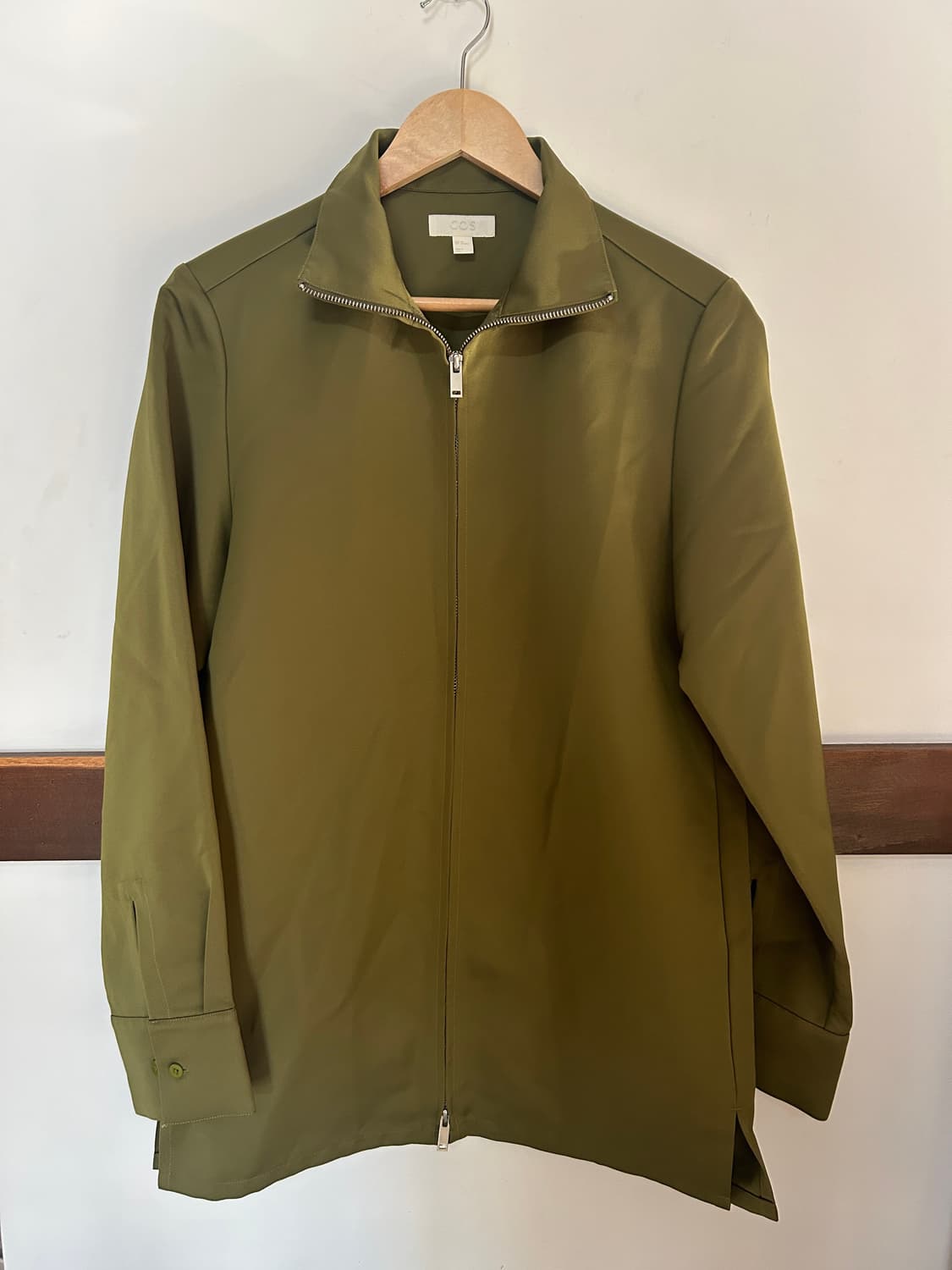 Cos green satin jacket 상품이미지2