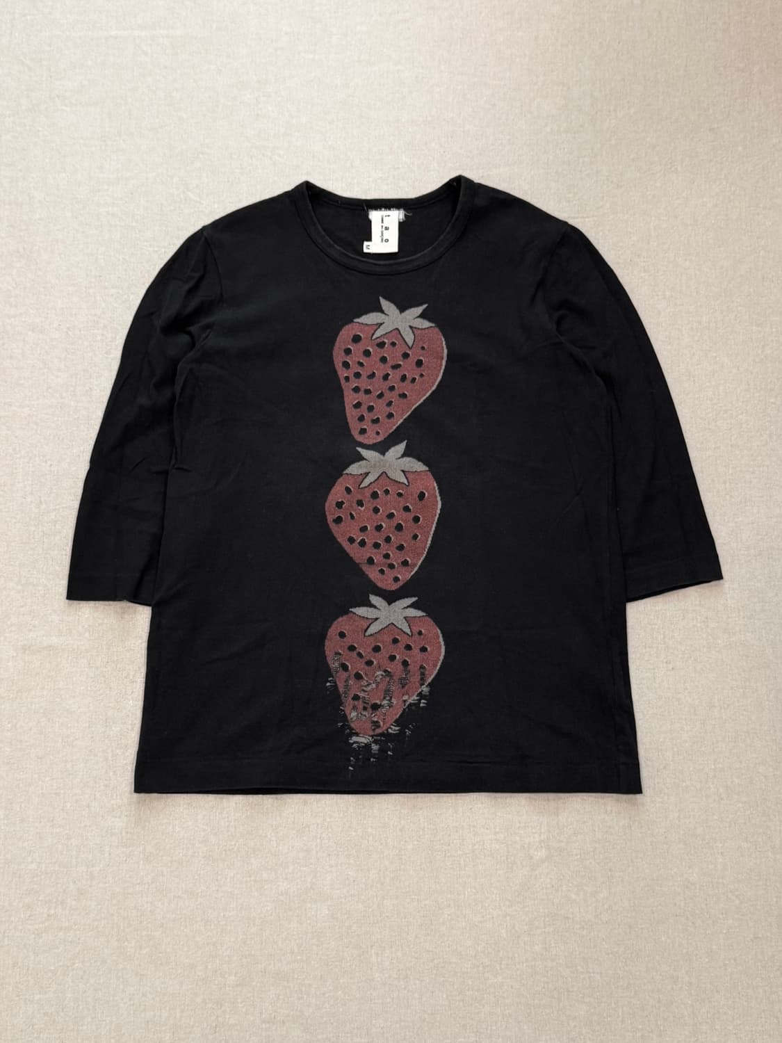 꼼데가르송 타오 10ss 펑크 스트로베리 7부 슬리브 상품이미지1