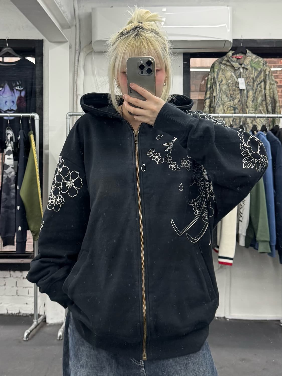 카라쿠리 타마시 오리엔탈 후드집업 상품이미지2