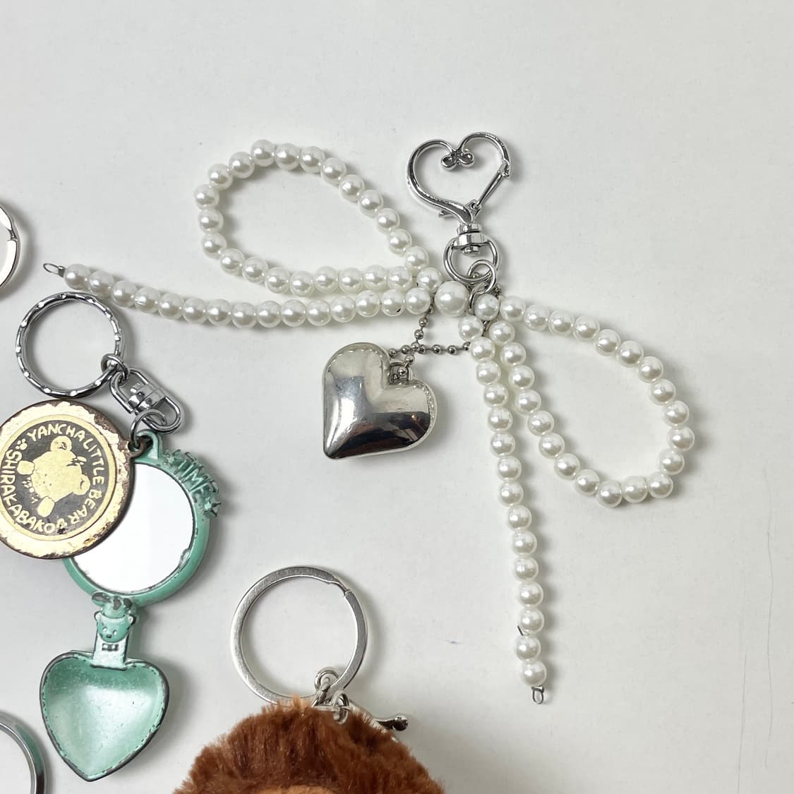 [중고] 진주 하트 키링 상품이미지5