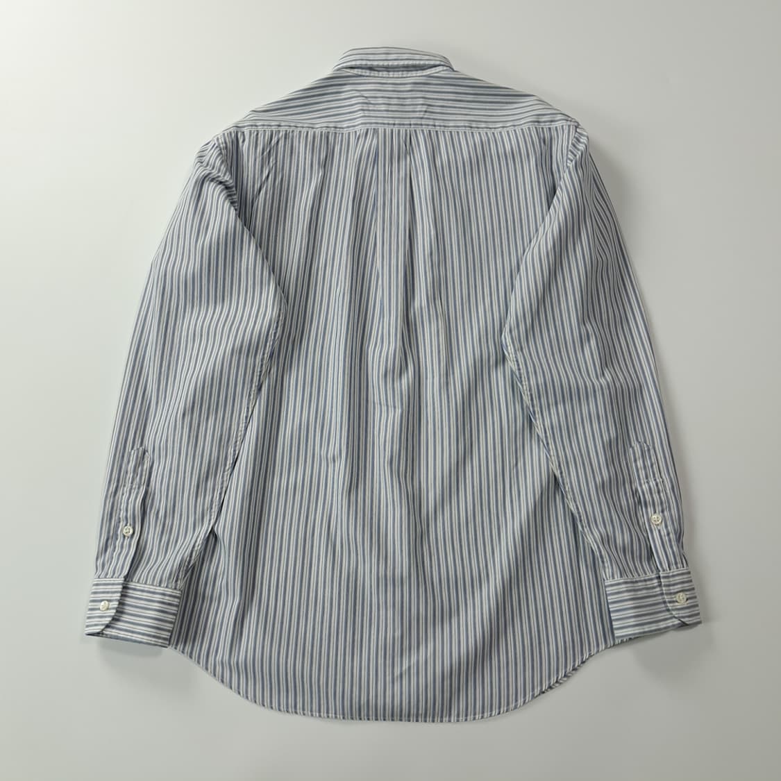CK303 S 폴로 90s 일본판 소프트블루 스트라이프 셔츠 남방 상품이미지7
