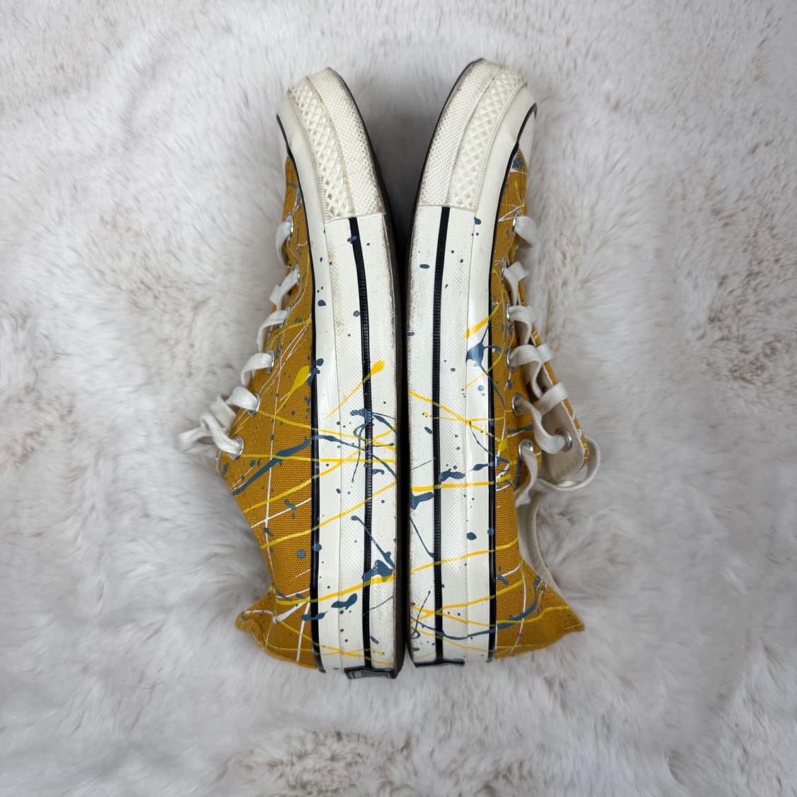 250) 컨버스 척 70 로우 페인트 스플래터 선플라워 골드 상품이미지6