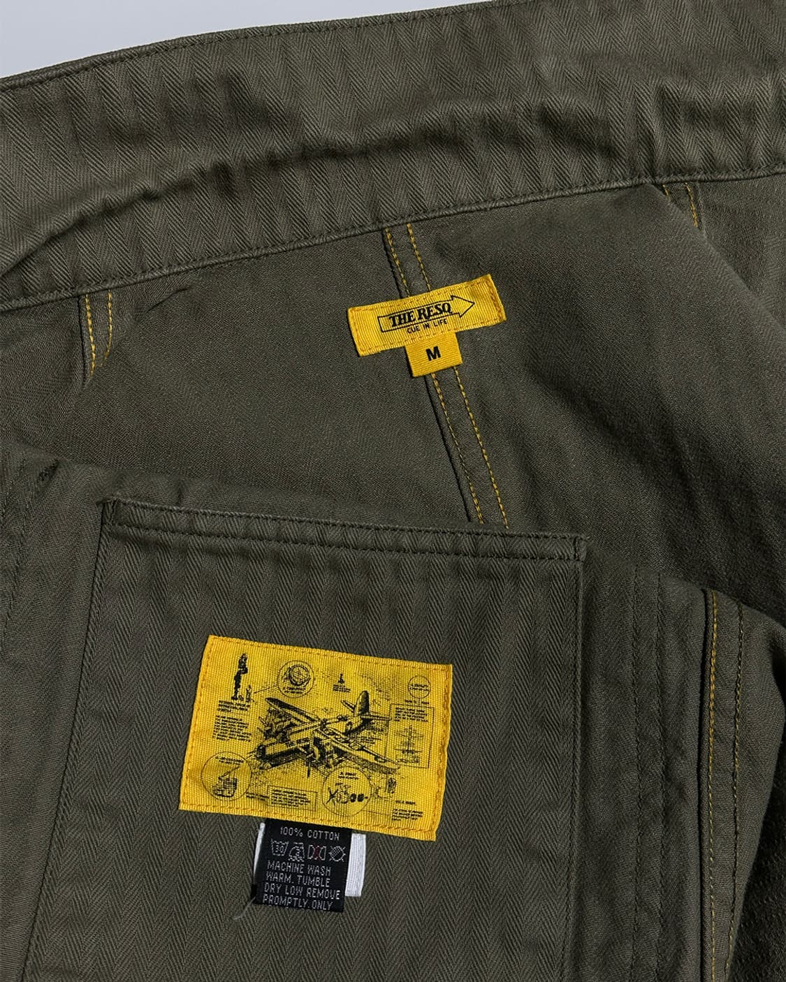 더레스큐 카키 코튼 자켓 상품이미지3