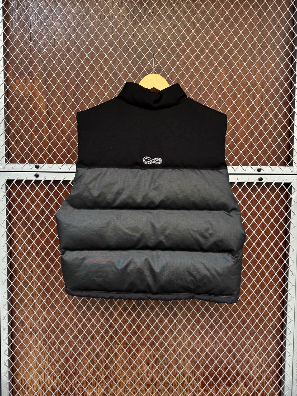 예쓰아이씨 yeseyesee 덕다운 블랙 배색 패딩조끼 베스트 점퍼 S 상품이미지5