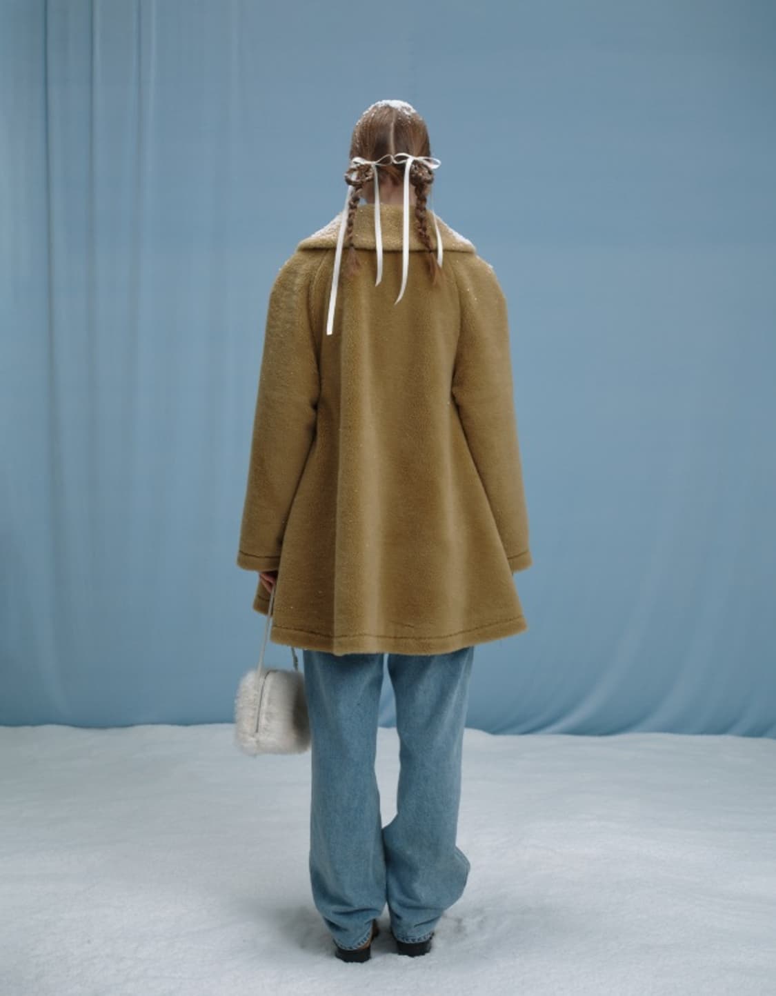 더바넷 캐롤 테디 울 코트 베이지 상품이미지2