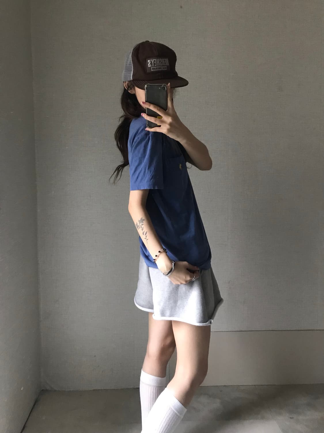 폴로 블루 포켓반팔티셔츠 상품이미지5