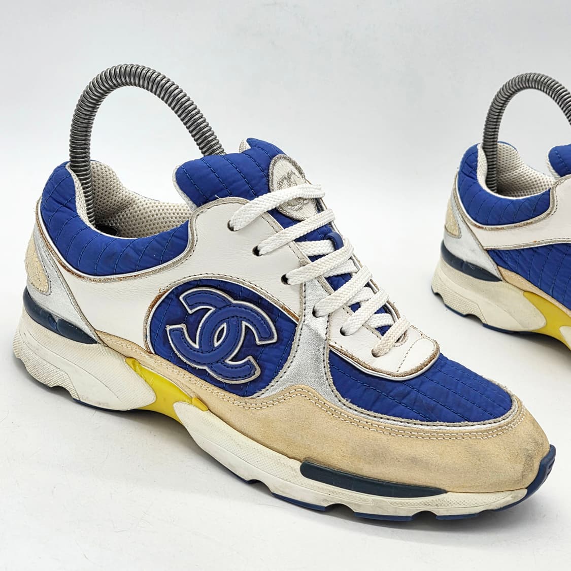 샤넬 우먼스 크루즈 스니커즈 블루 (36) 상품이미지6