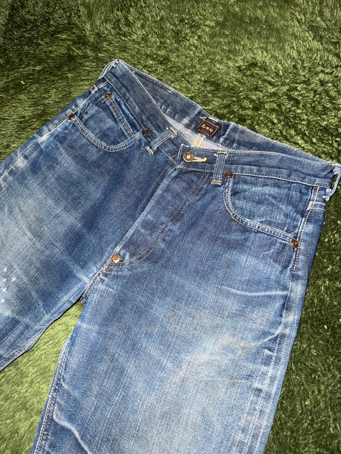 [32X33] 00s Lee 리 재패니즈 사시코 커스텀 데님 팬츠 상품이미지2