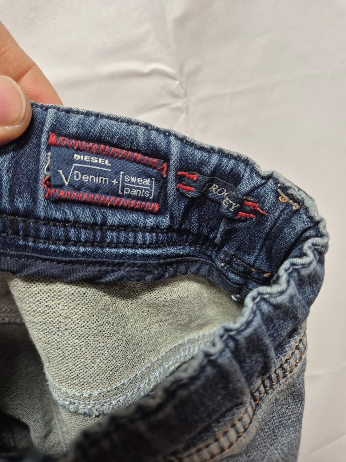 디젤 데님 스웻팬츠 상품이미지4