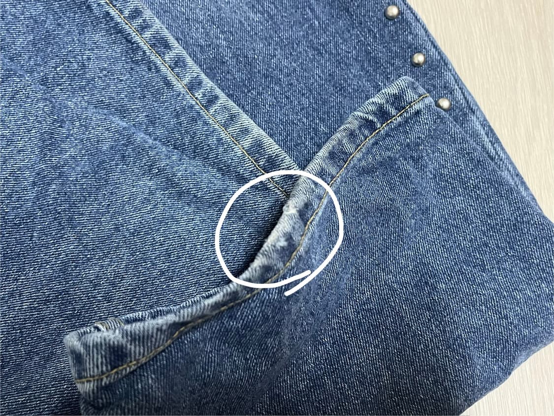 [당일배송] 폴리수엠 스터드 워시드 진, 폴리수엠 데님 팬츠, 바지 상품이미지5