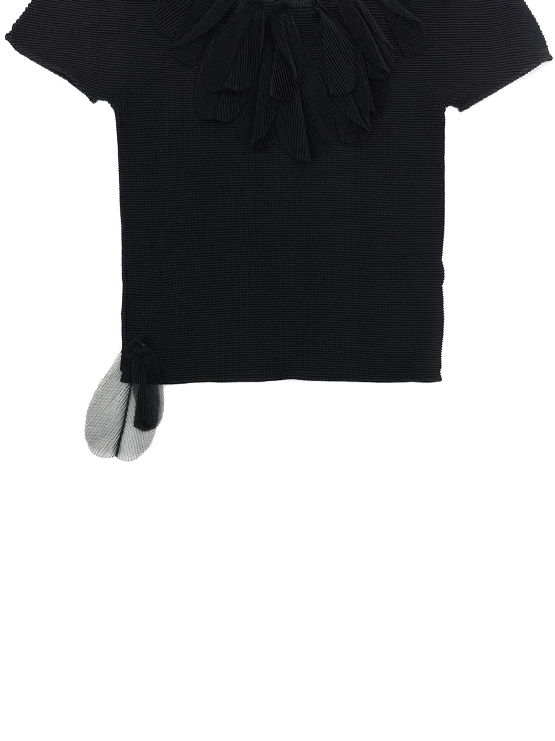 Issey Miyake me Feathers Detail S/S Top 상품이미지3