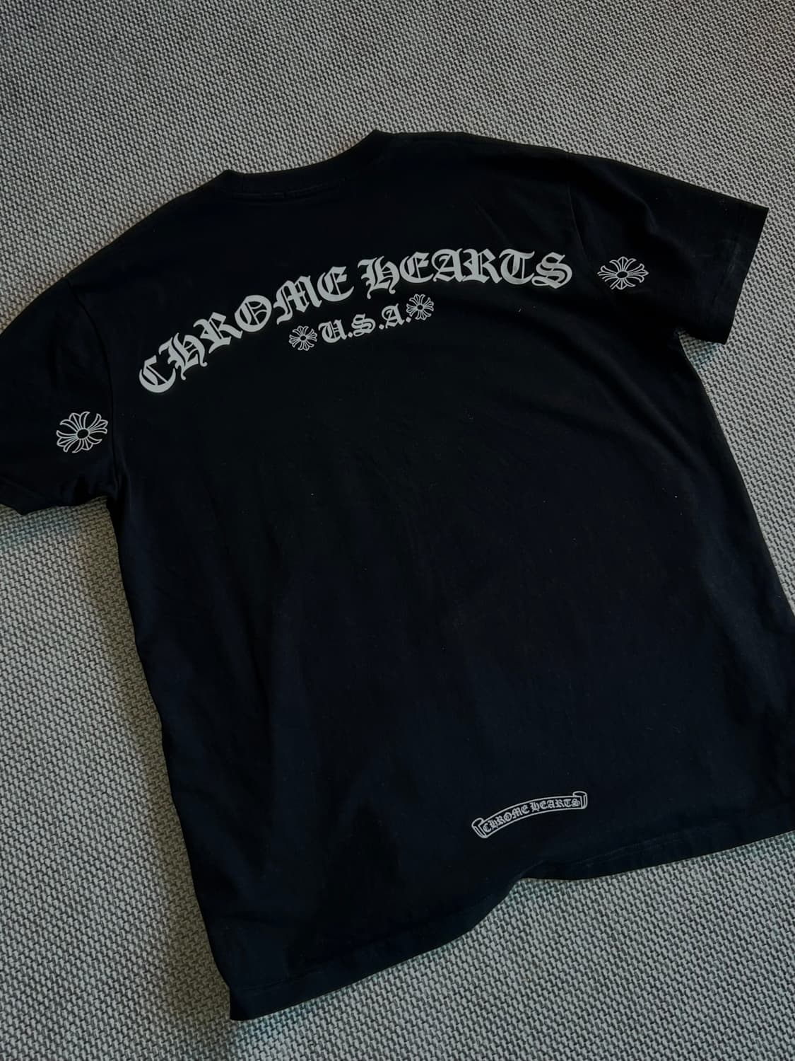 크롬하츠 USA 아치 로고 반팔 블랙 상품이미지2