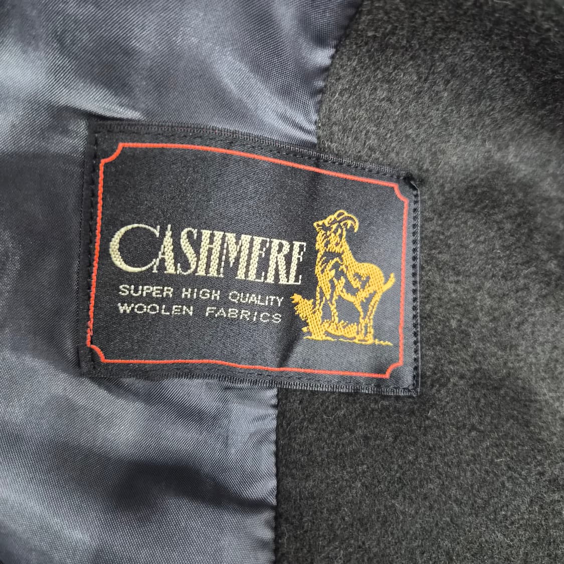 캐시미어 100% 딥카키 여성 롱코트 상품이미지8