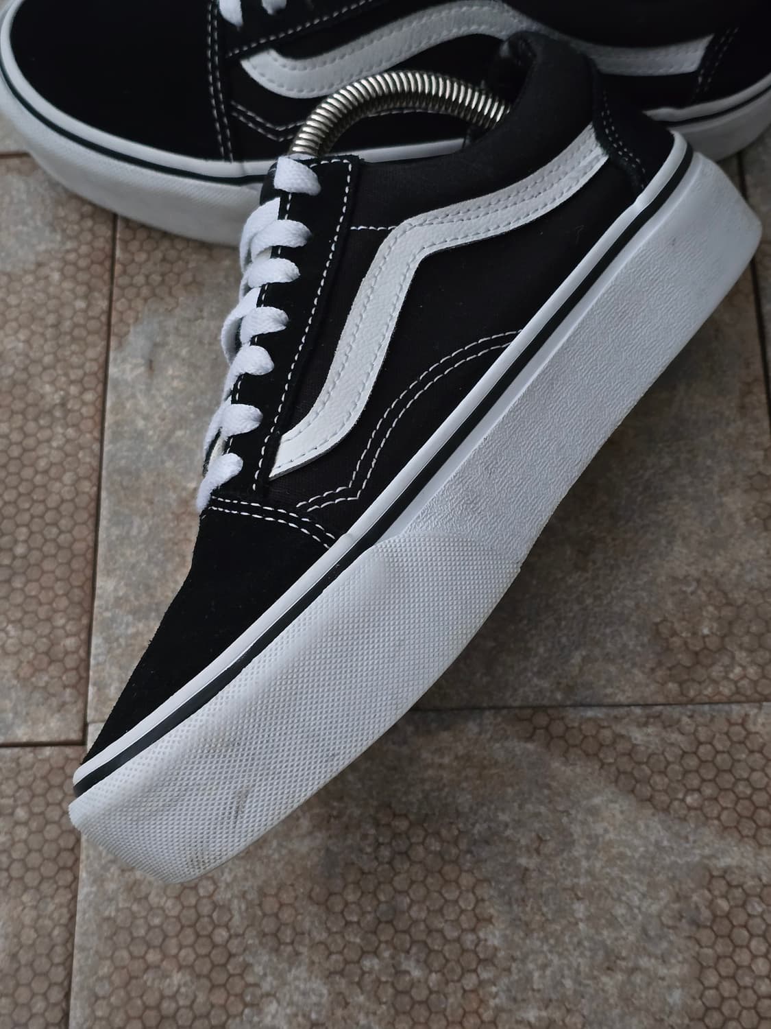 (230)반스 올드스쿨 플랫폼 검흰 상품이미지7