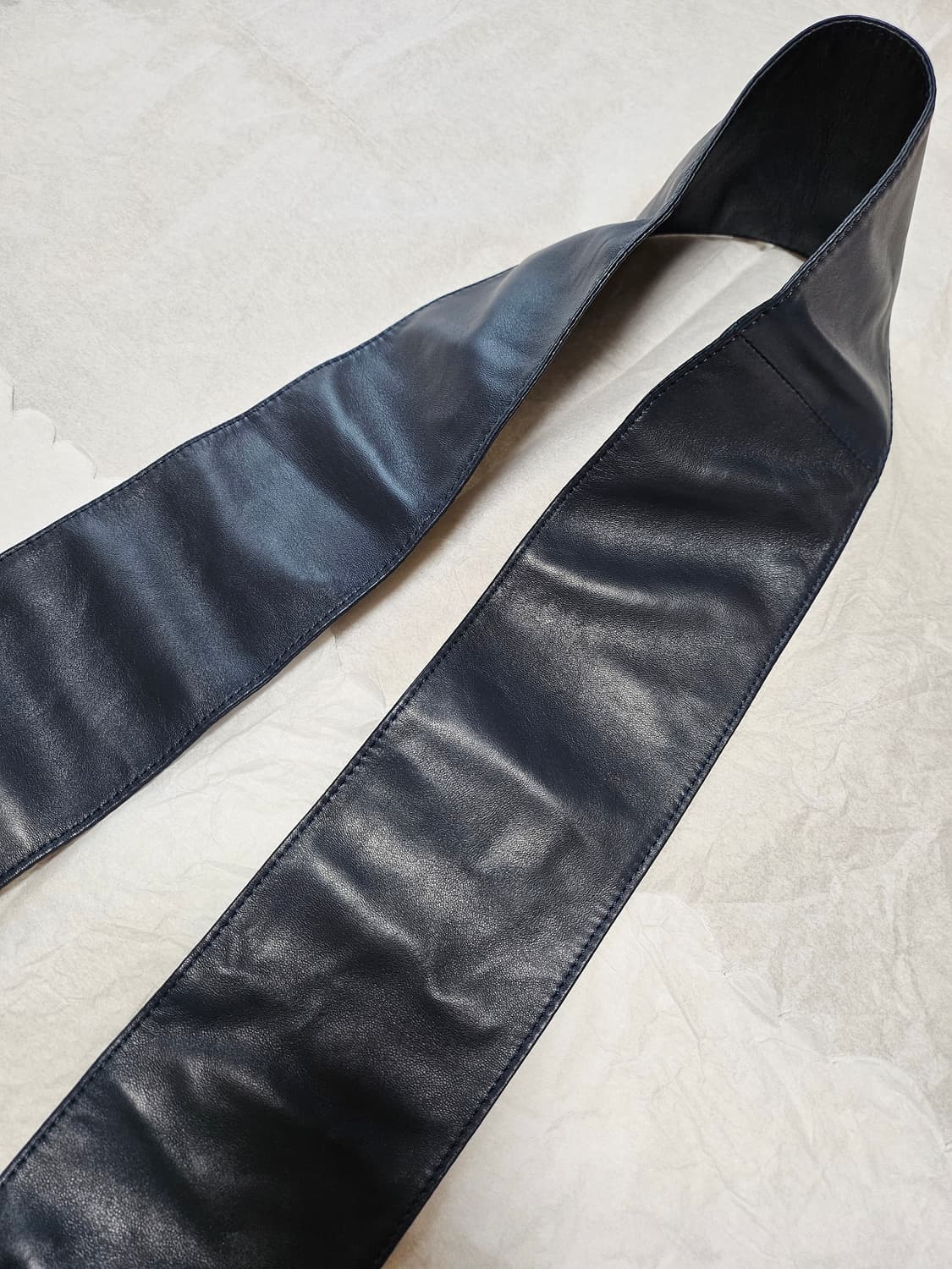 조르지오 아르마니 광폭 양가죽 벨트 미착용 70만원 상품이미지3