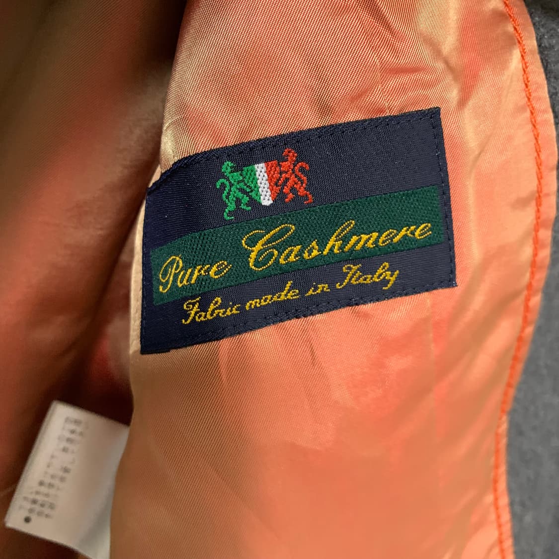 캐시미어 100% 하프코트 여성 코트 차콜 이태리 빈티지 상품이미지5